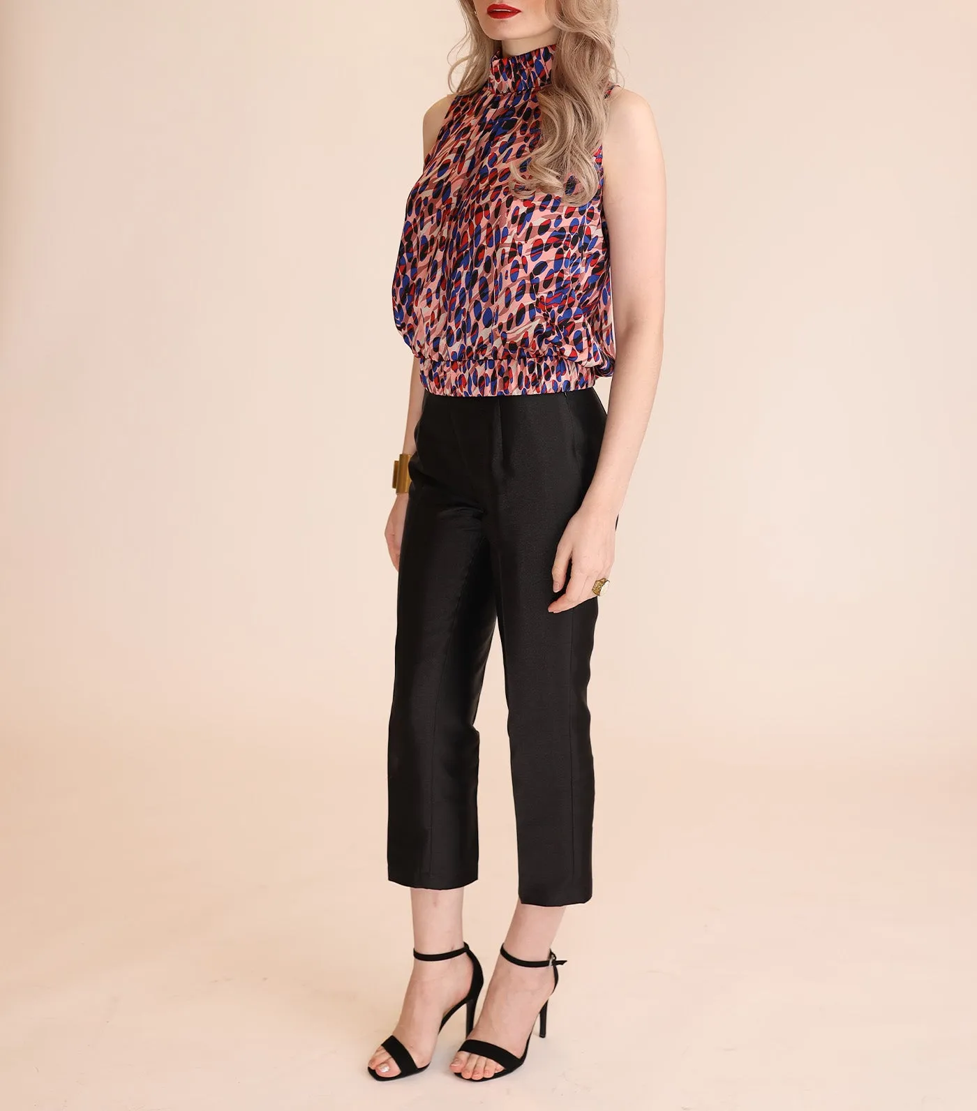 Alexie Blouse Printed Pink