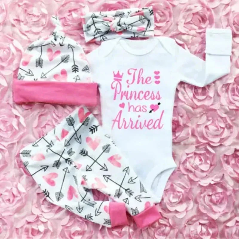 Baby Girl Princess Has Arrived Romper Sets