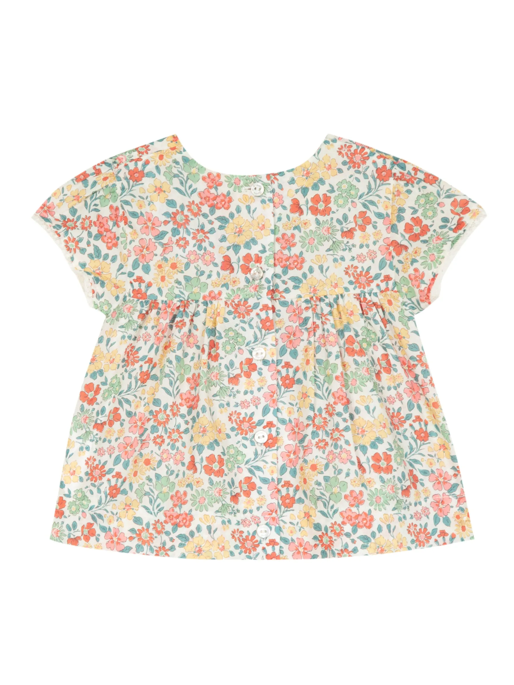 Blouse - Orangeade Liberty fabric cotton