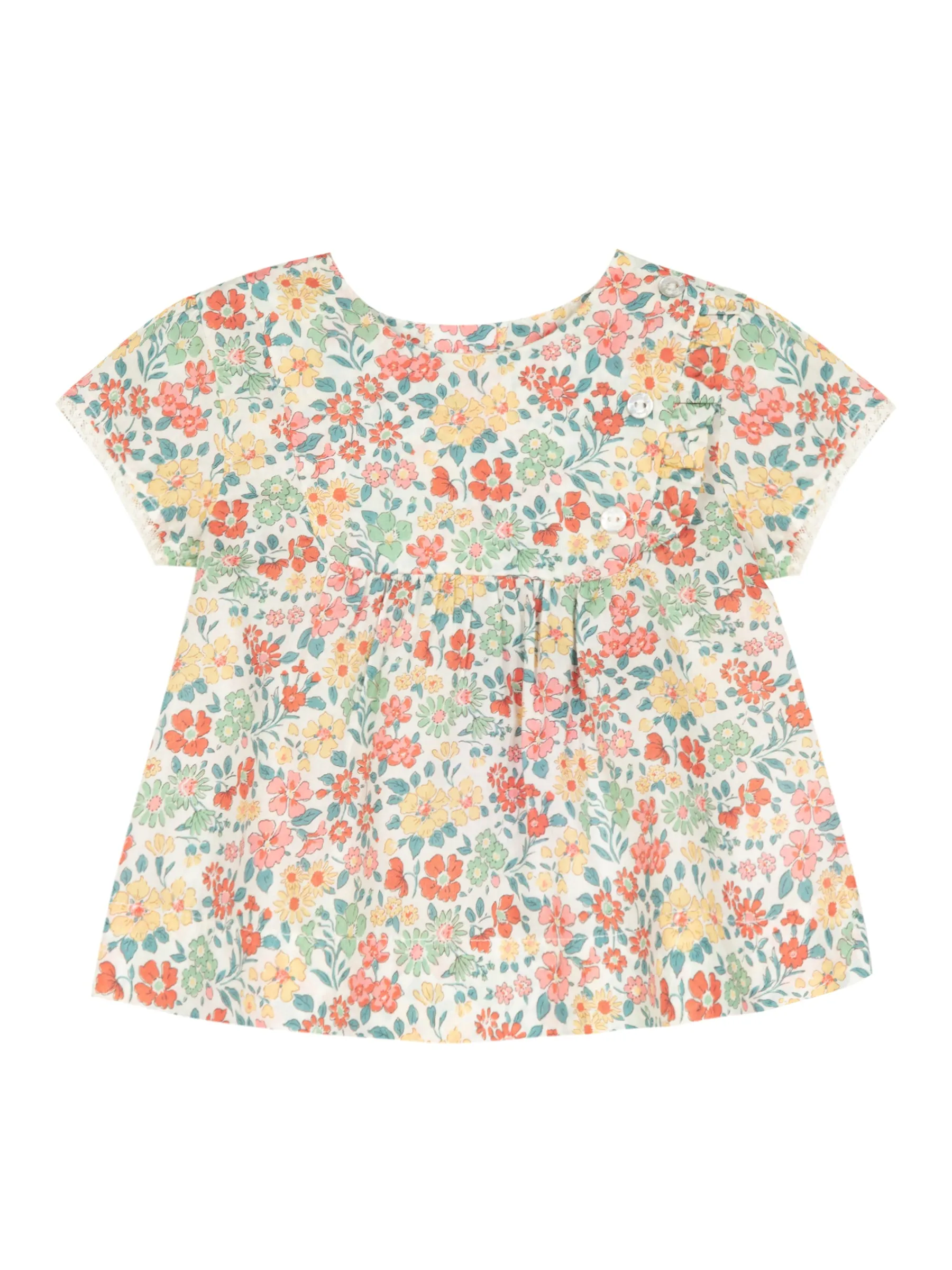 Blouse - Orangeade Liberty fabric cotton