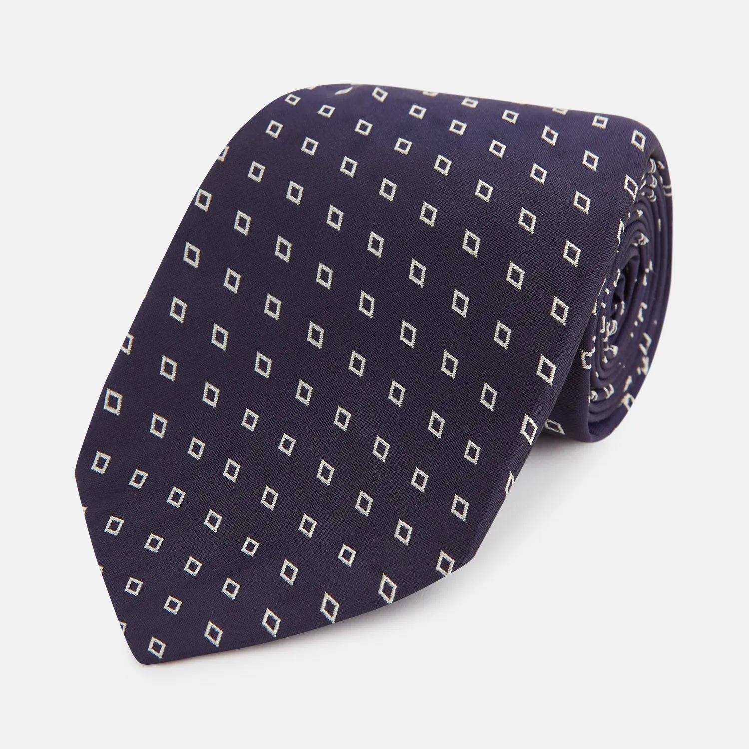 Blue Diamond Silk Tie