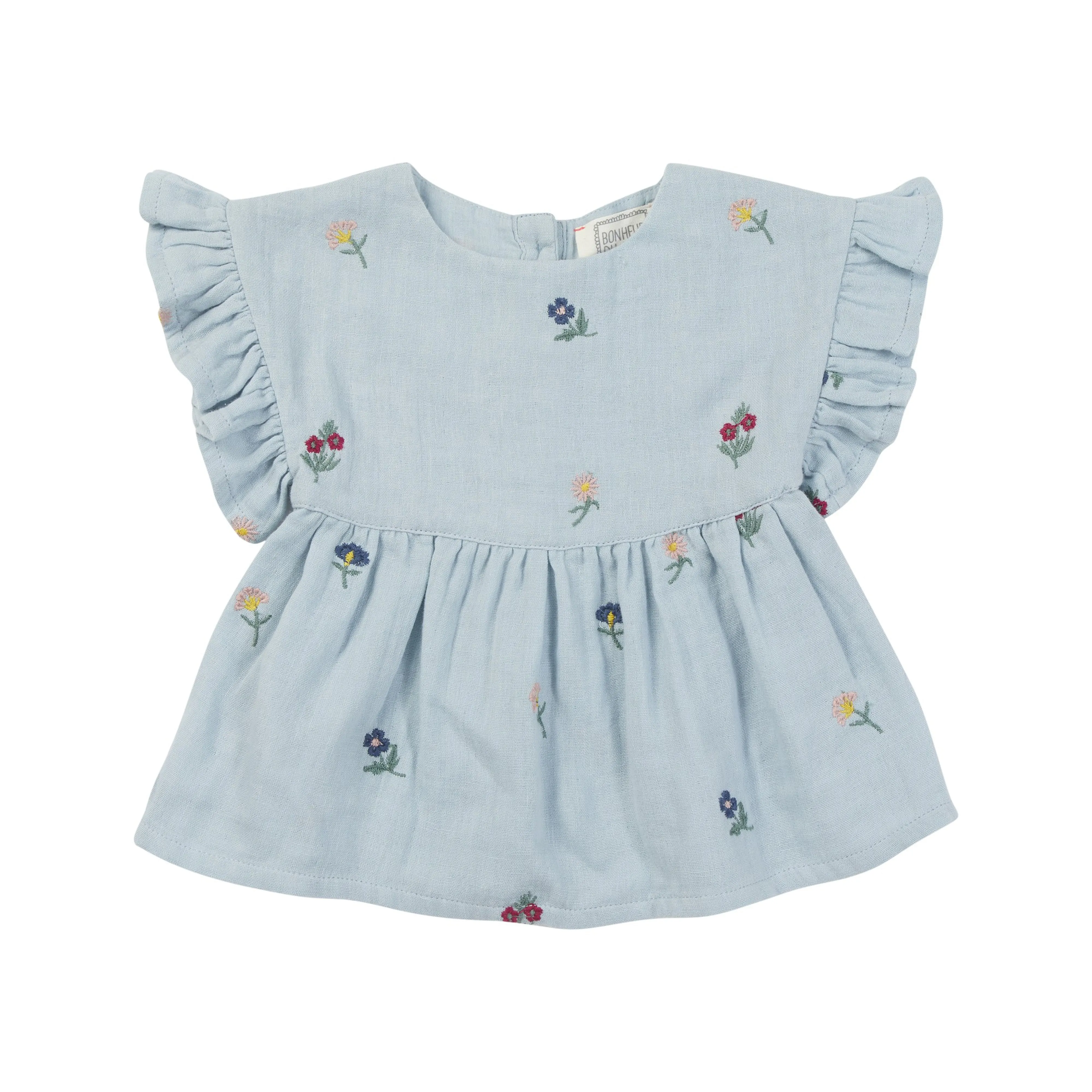 Bonheur du Jour Paris Baby Girl Blouse Blue