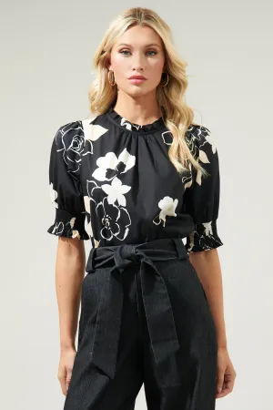 Cairan Rose Baretta Short Sleeve Blouse