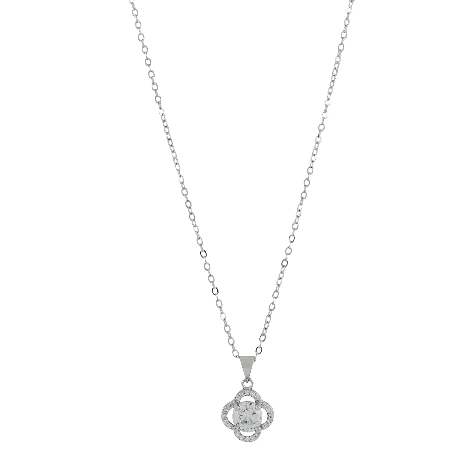 Cami Clover Silver Necklace