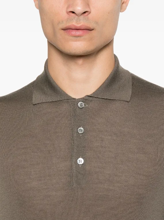 Canali pure wool polo shirt