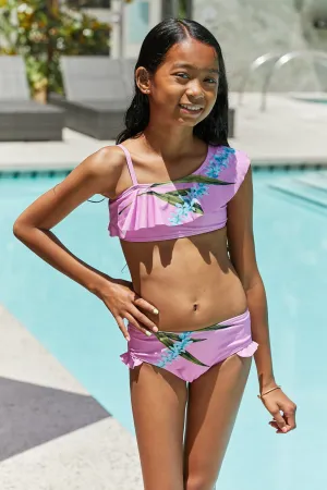 Carnation Pink Vacay Mode Two-Piece Swim Set