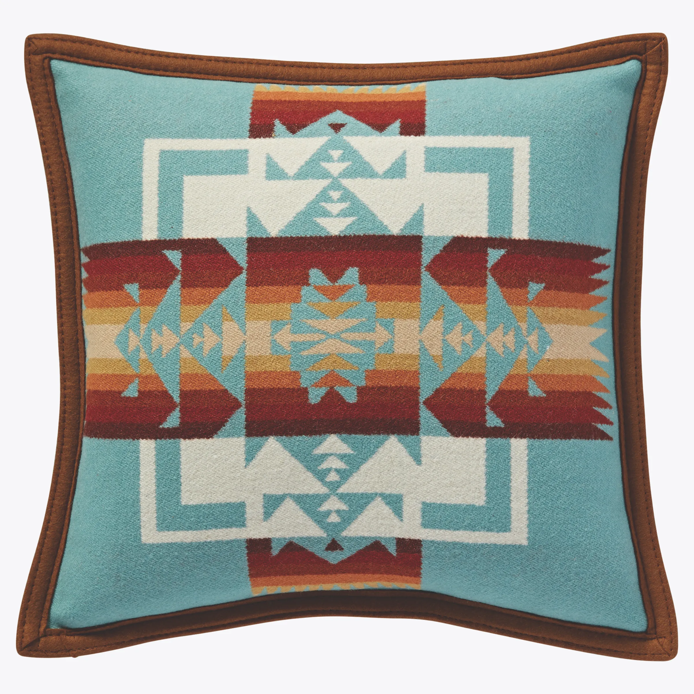 CHIEF JOSEPH PILLOW - AQUA