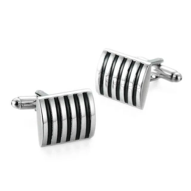 Classy Men Cufflinks Striped