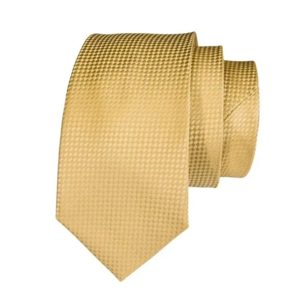 Classy Men Gold Dot Silk Tie