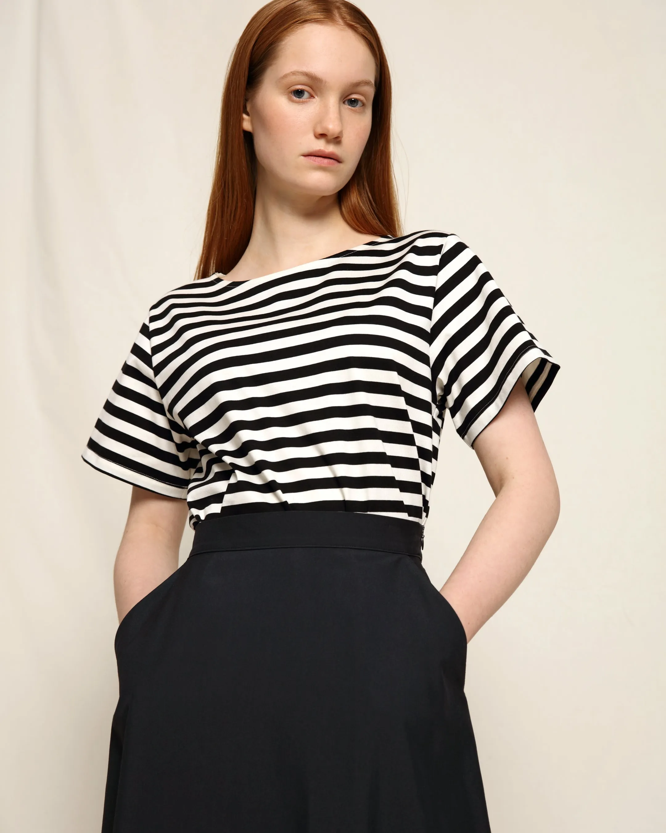 Cleri Shirt Summer Stripe Black/White