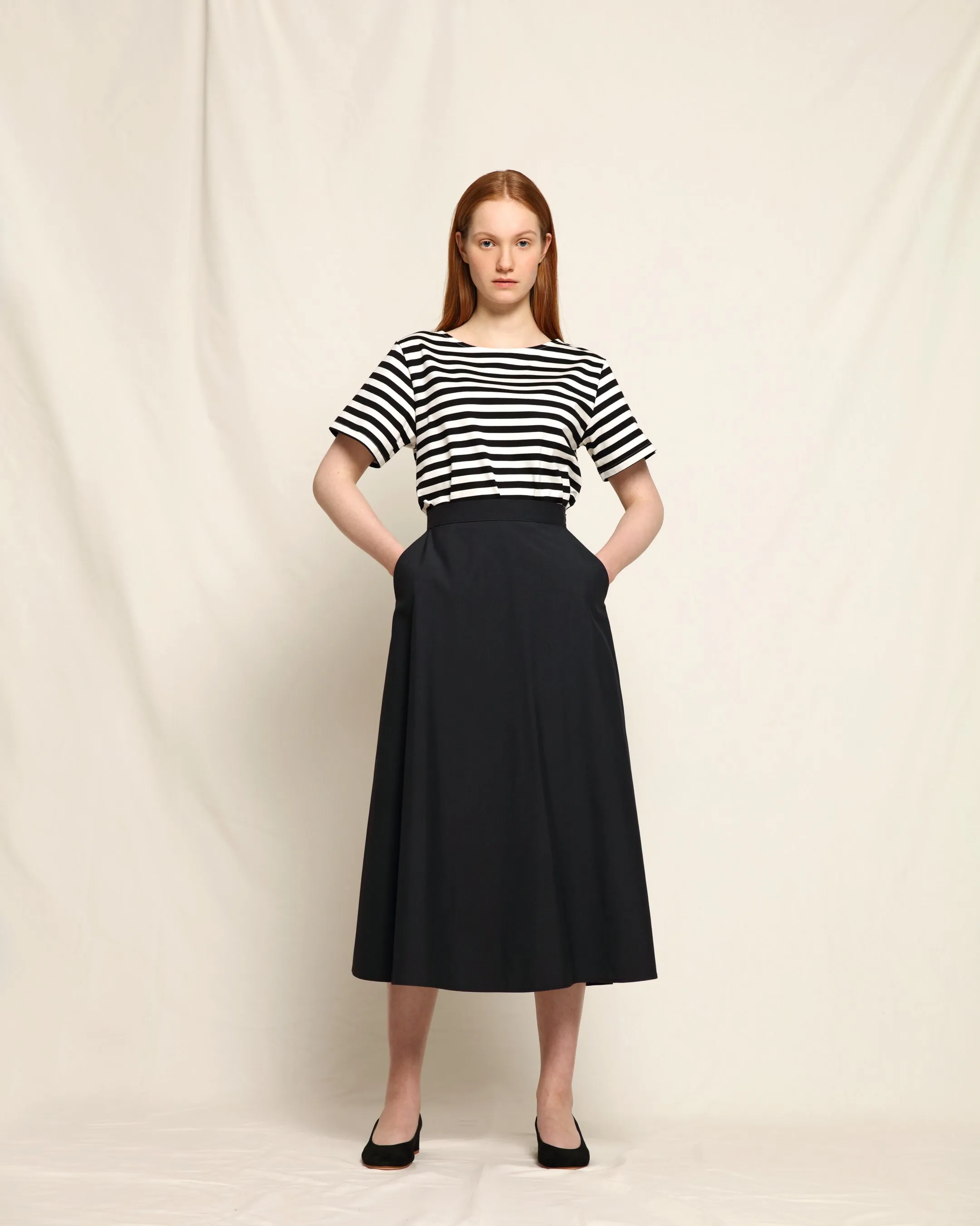 Cleri Shirt Summer Stripe Black/White