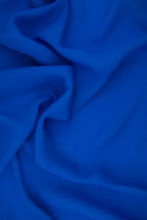 Cobalt Blue Silk Double Georgette Fabric