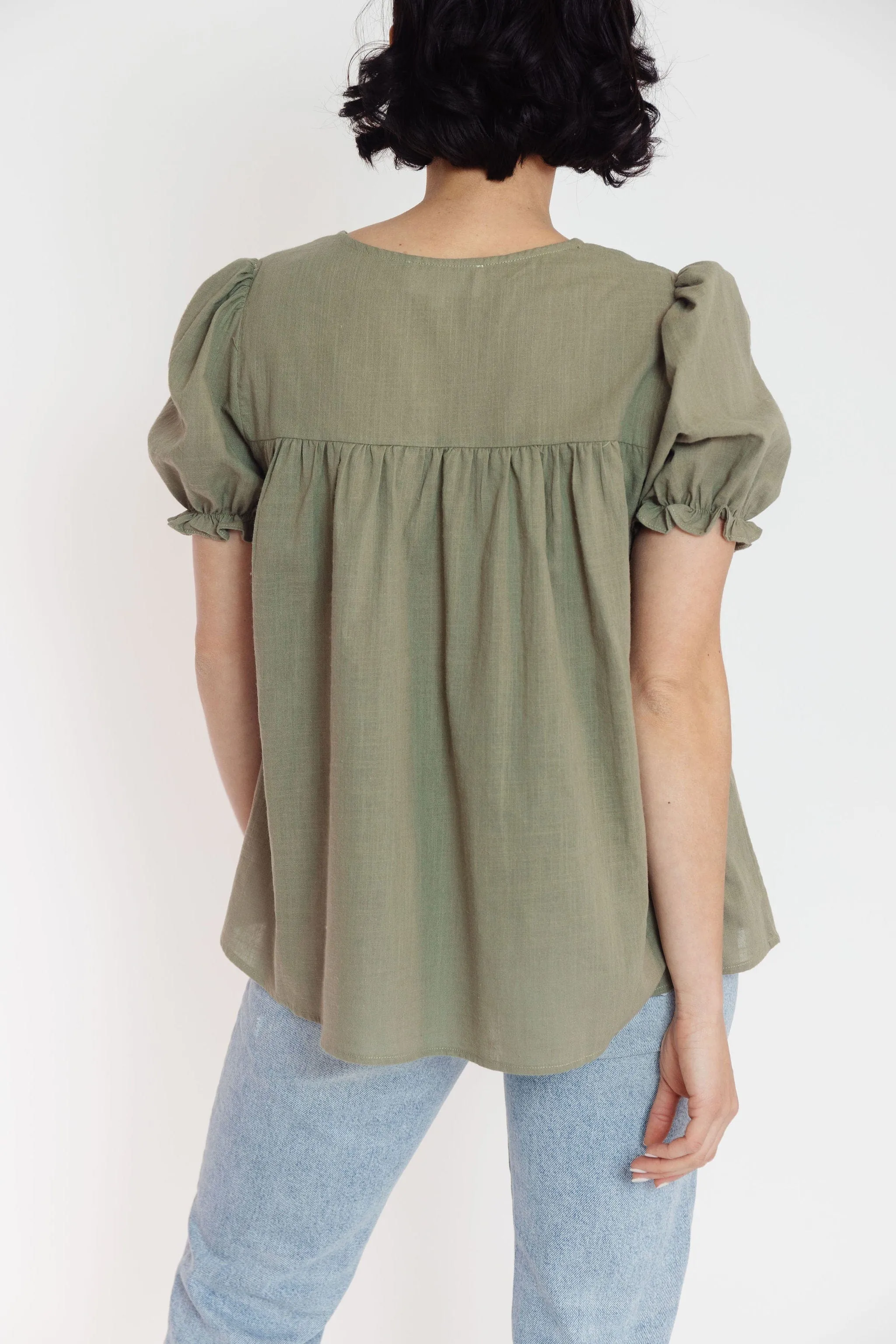 Constance Blouse in Lt. Olive