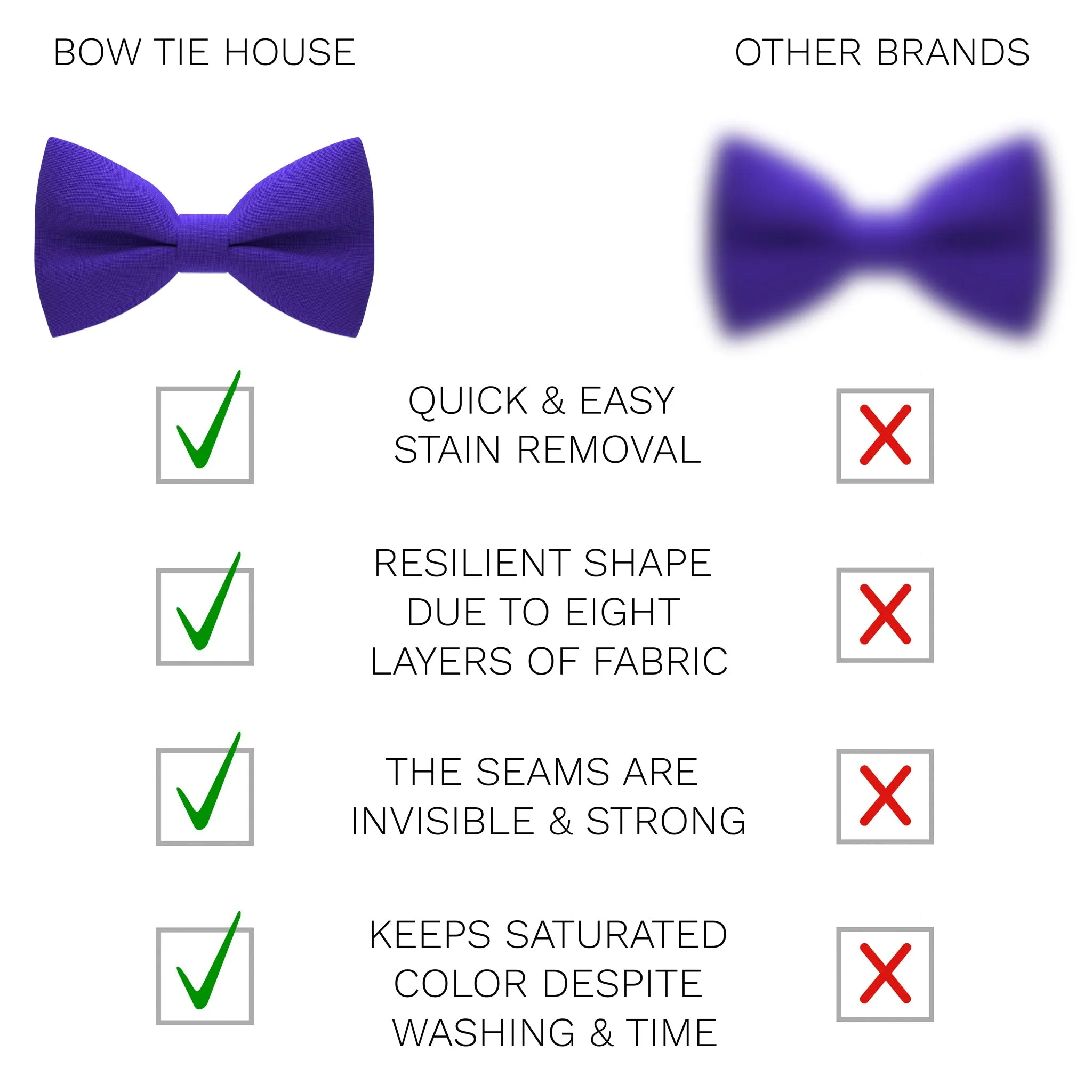 Dark Purple Bow Tie