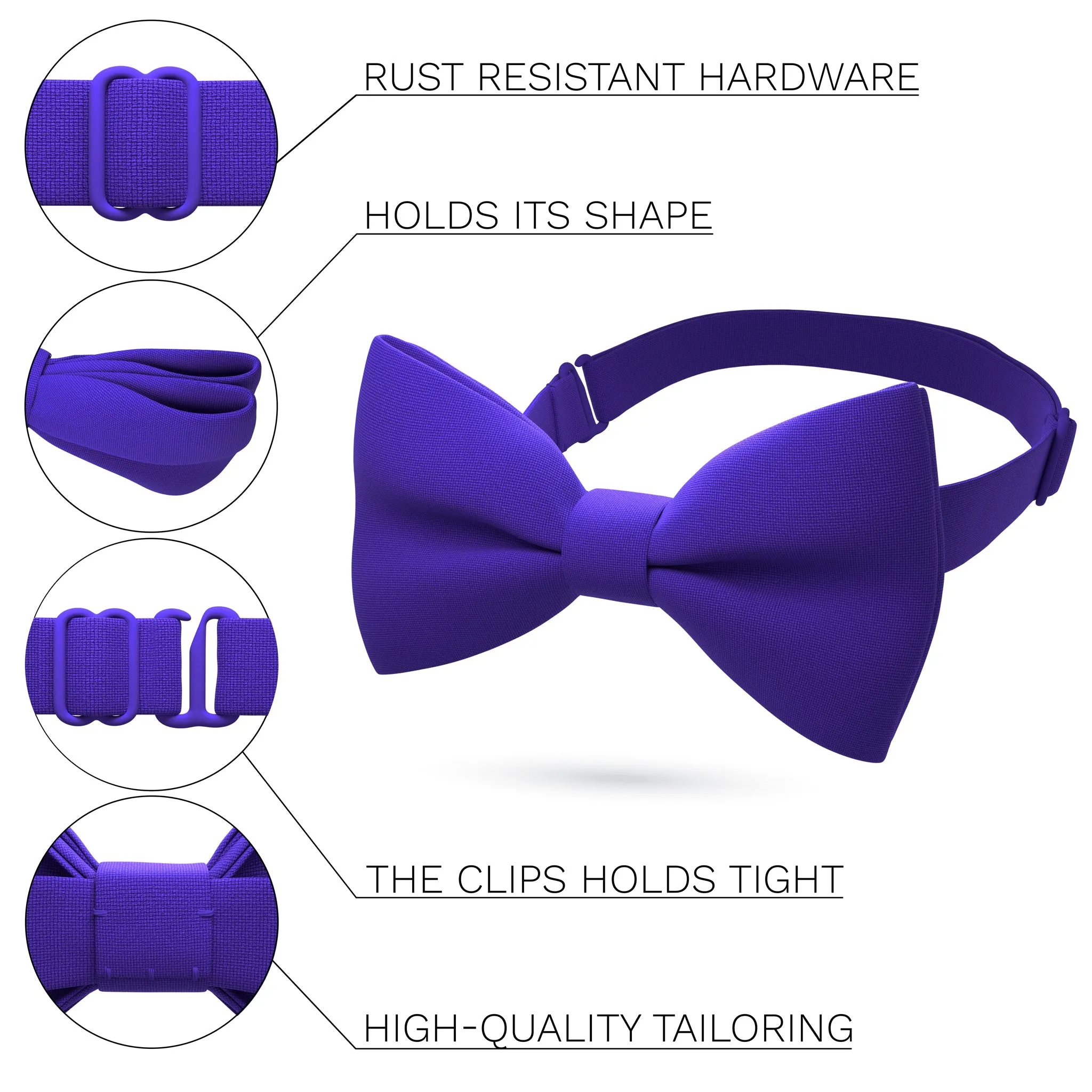 Dark Purple Bow Tie