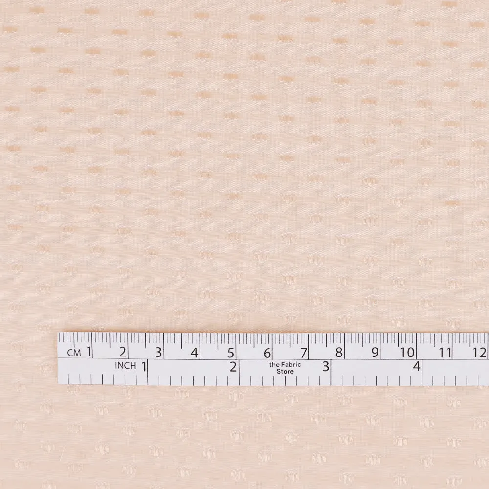 Dobby Silk / Cotton Voile - Apricot