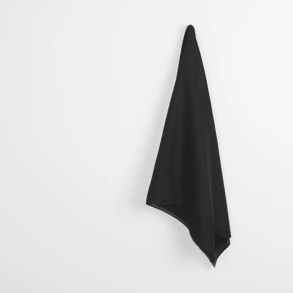 Dobby Silk / Cotton Voile - Black