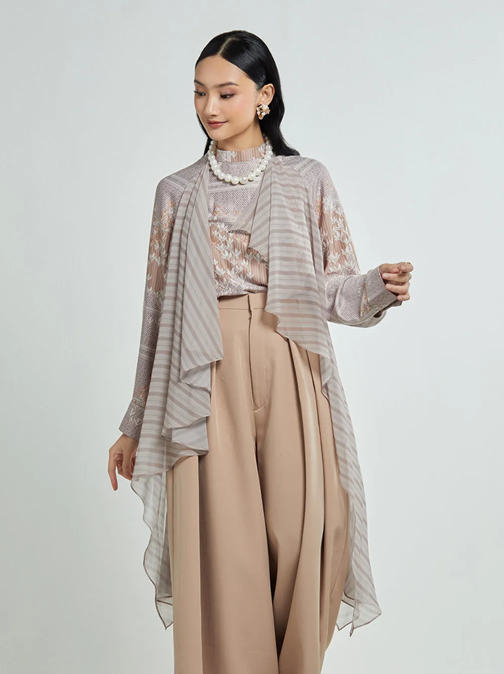 ELIZA LAYERED TUNIC BEIGE