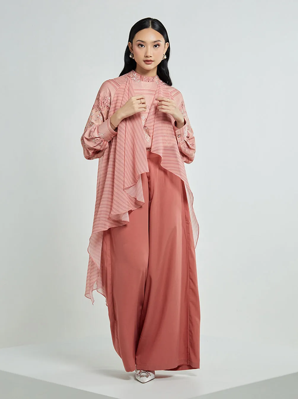 ELIZA LAYERED TUNIC SUNSET BLUSH