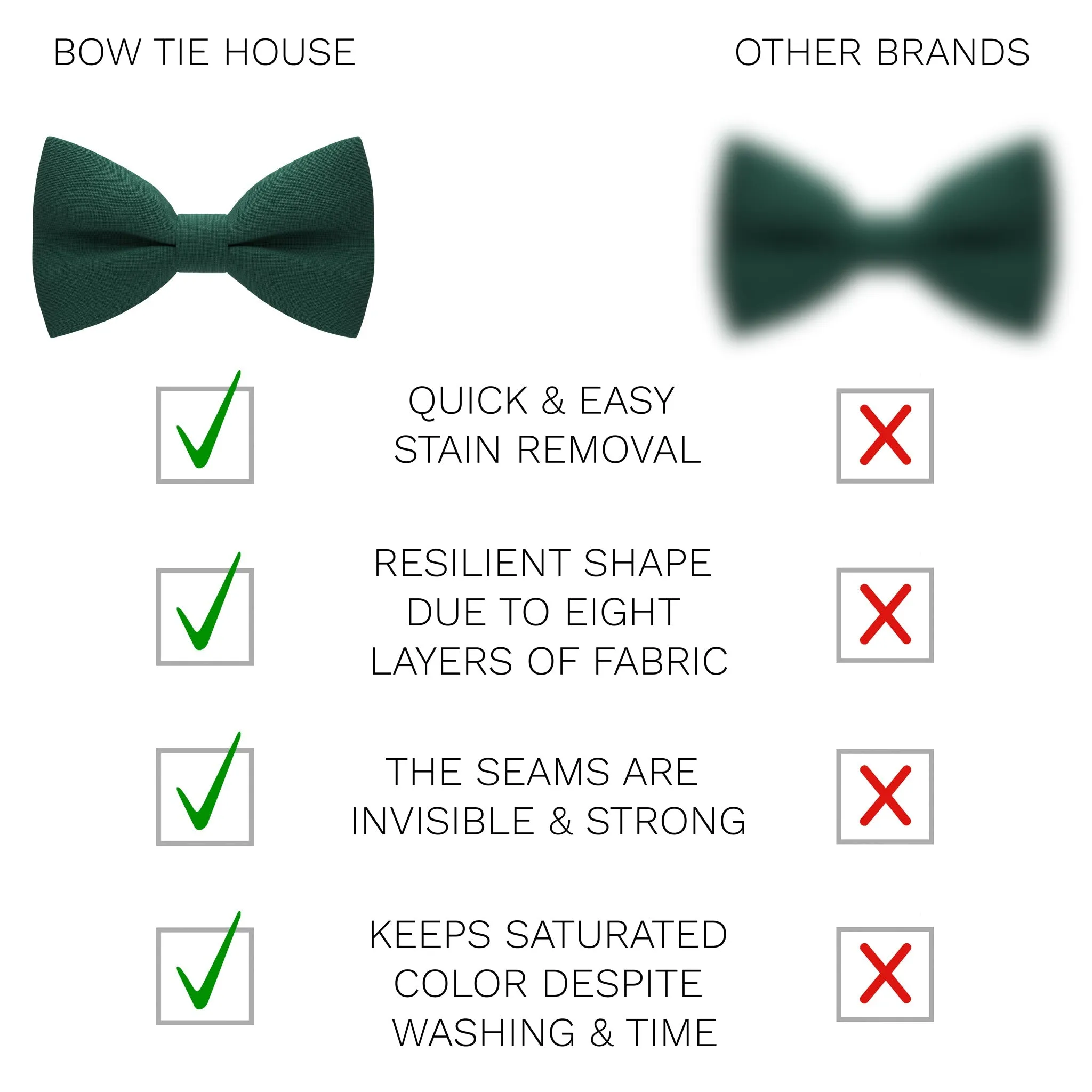 Emerald Green Bow Tie with Handkerchief Set