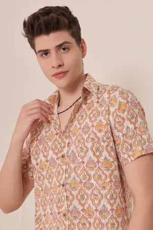 Fabrosa print cotton shirt half sleeves | Style Matters