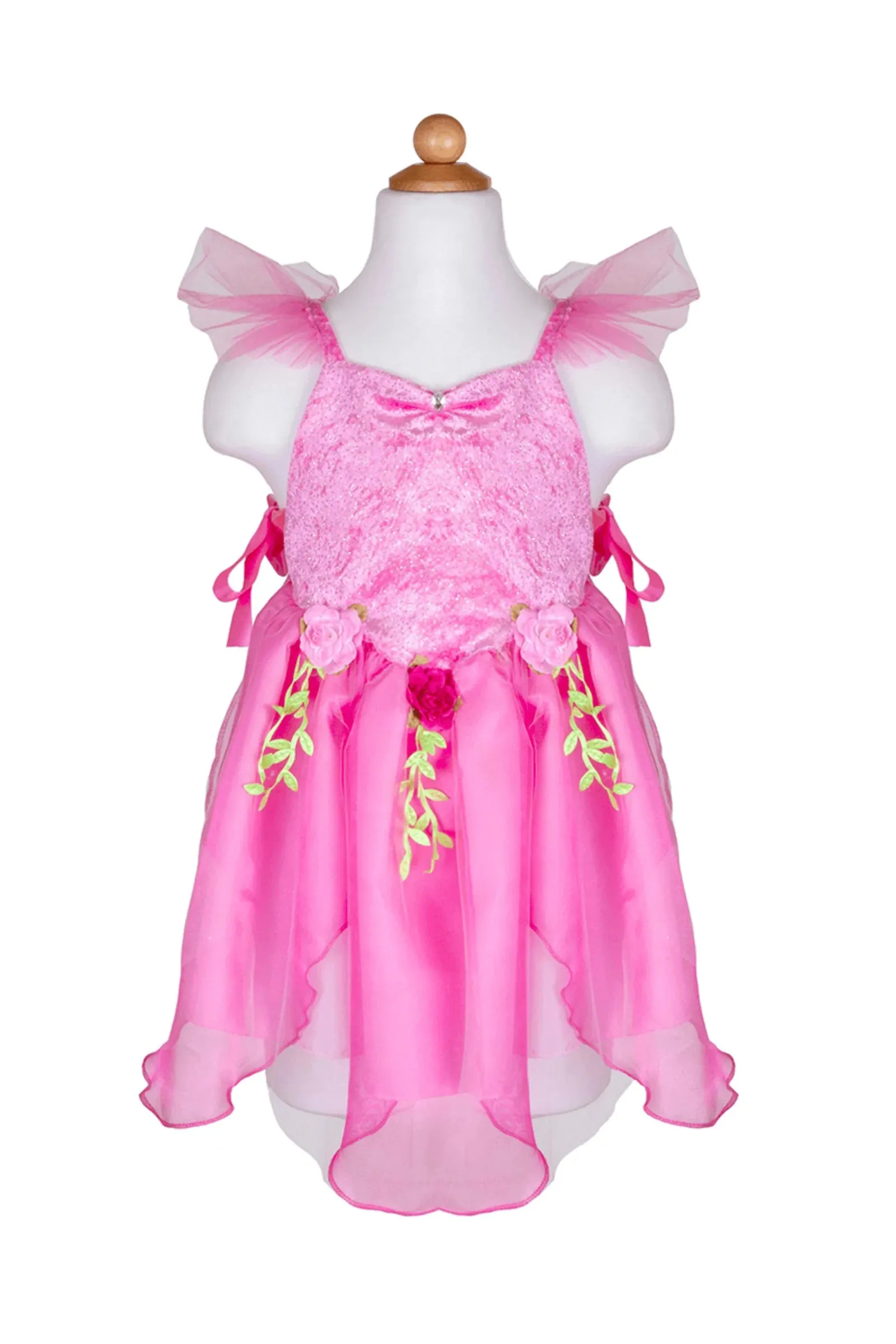 Forest Fairy Tunic, Dk Pink, Size 5-6