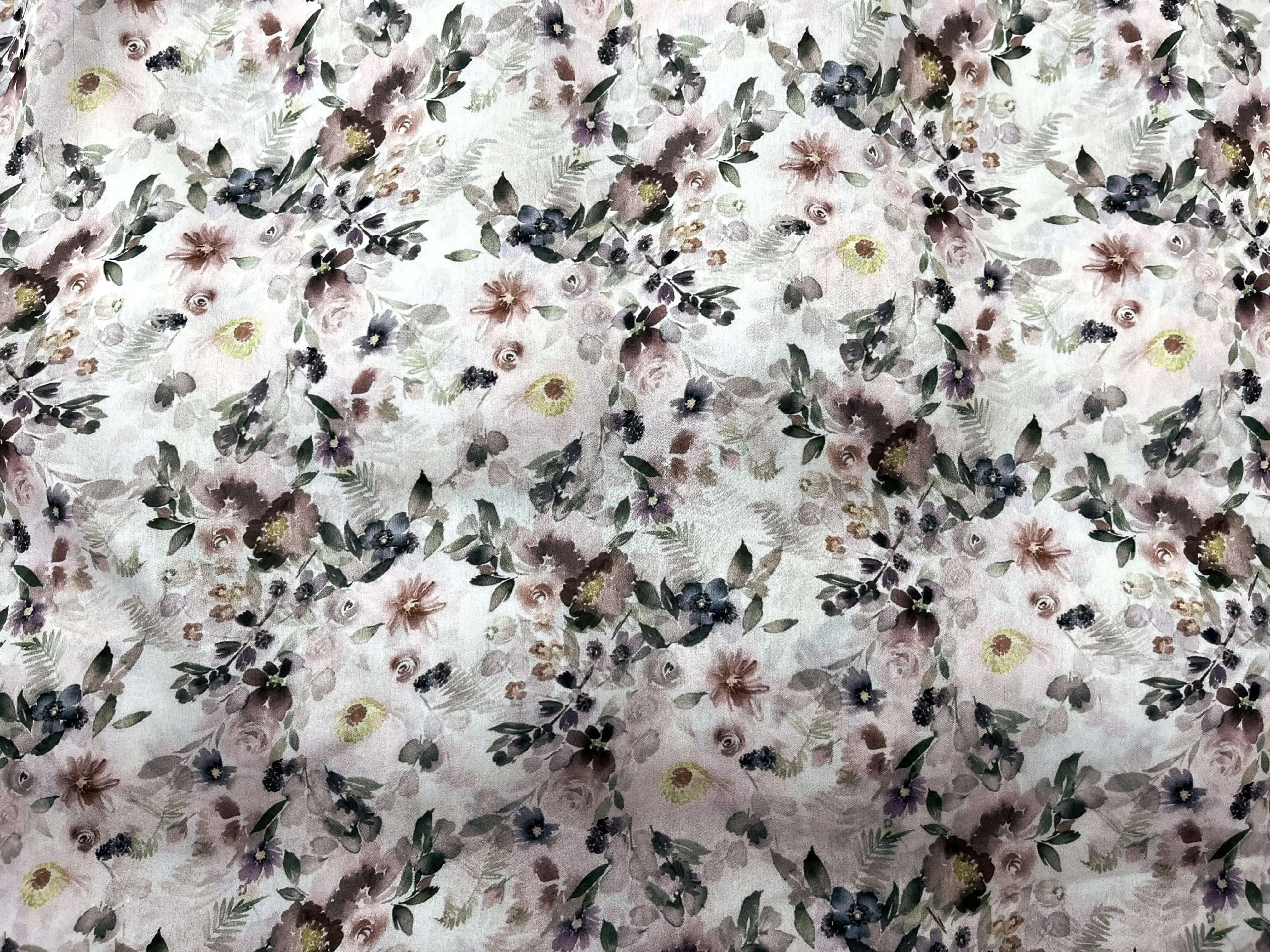 Gorgeous Floral - Printed Silky Satin Fabric