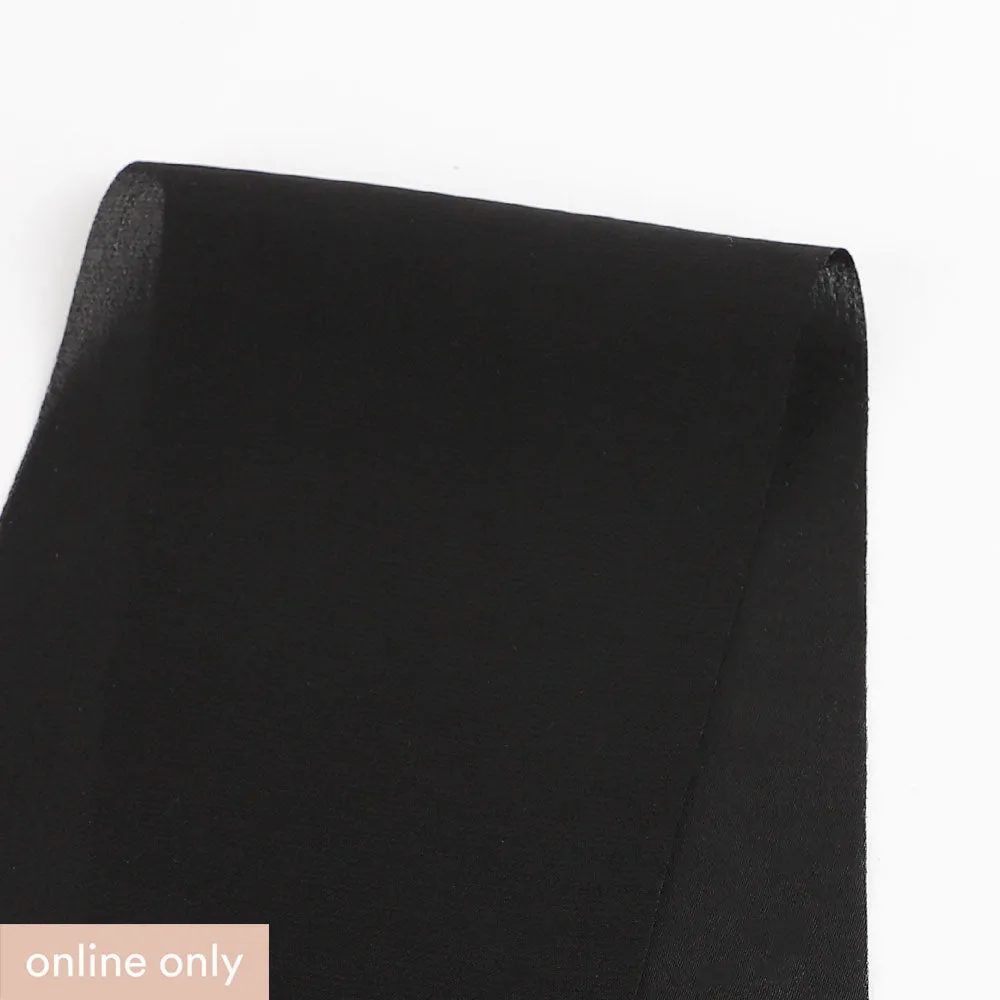 Lightweight Poly Satin Lining - Black