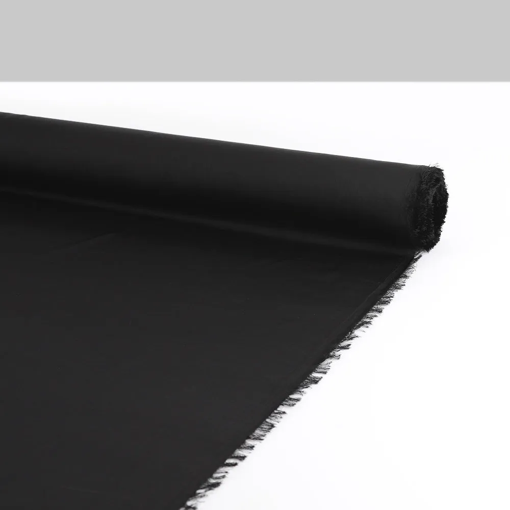 Lightweight Poly Satin Lining - Black