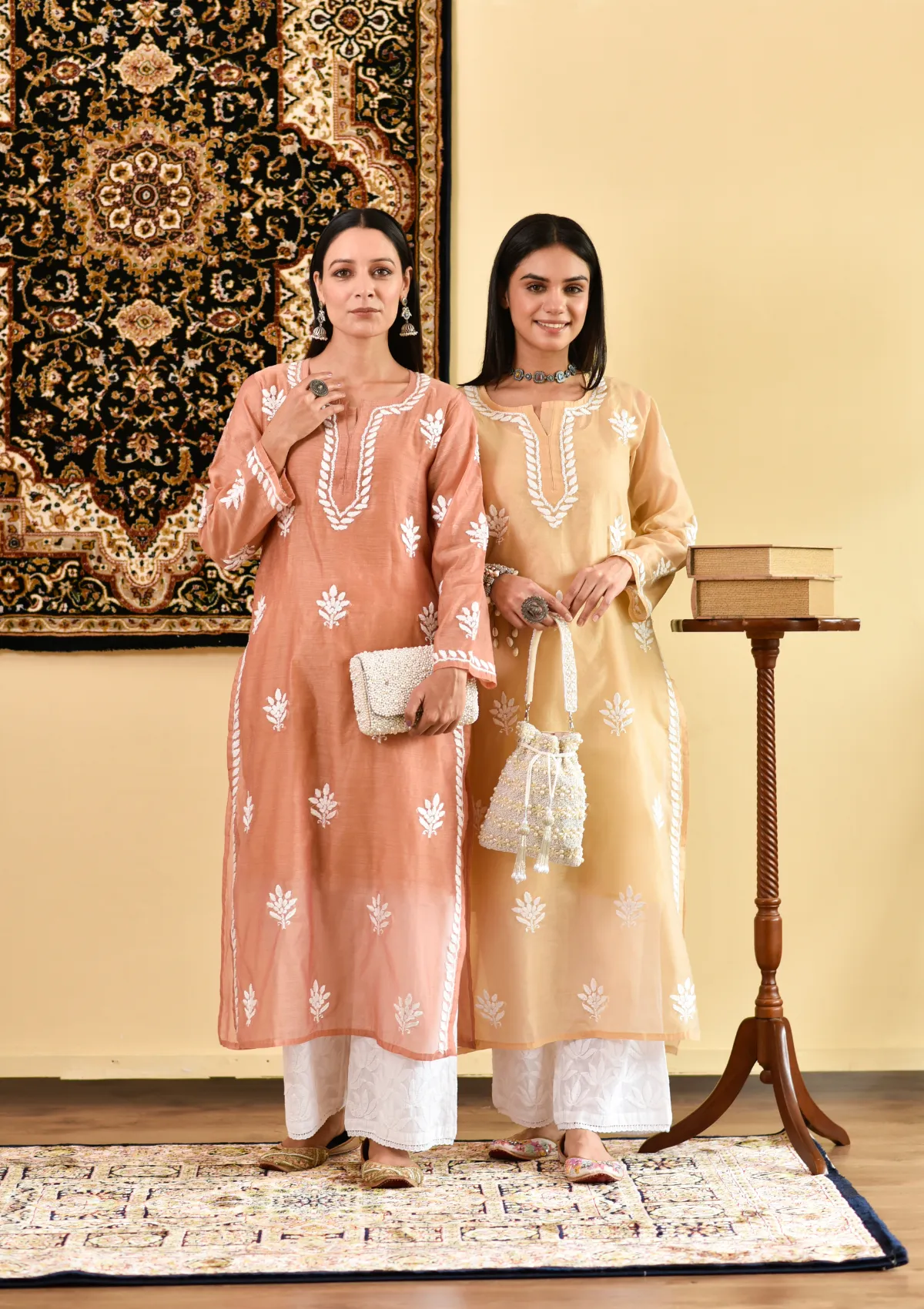 Mubina Chanderi Straight Kurta