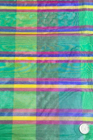 Multicolor Organza Plaids Fabric JM-5004/1075