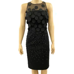 Nue by Shani Black Payette Circle Shaper Dress Size 4