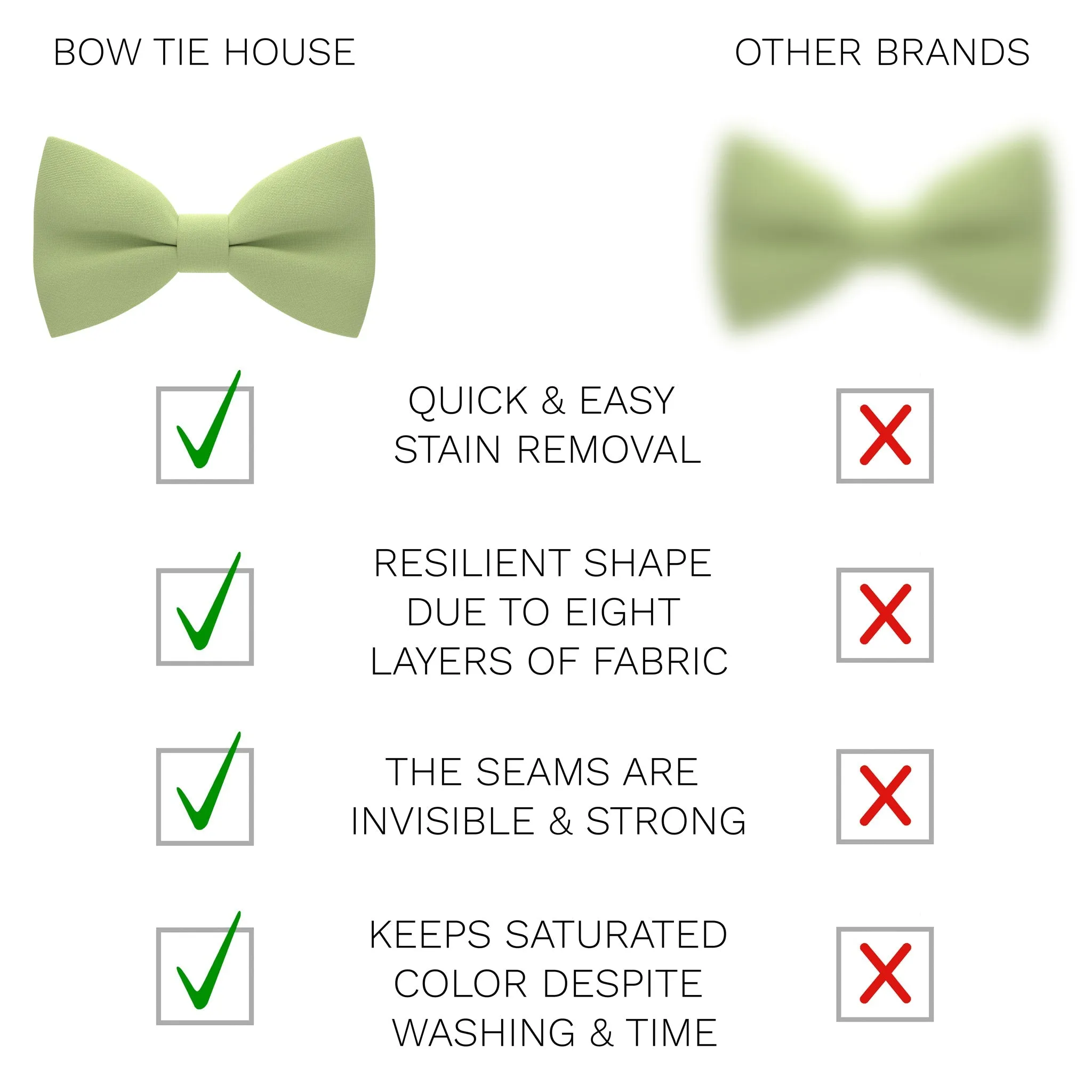 Pistache Bow Tie