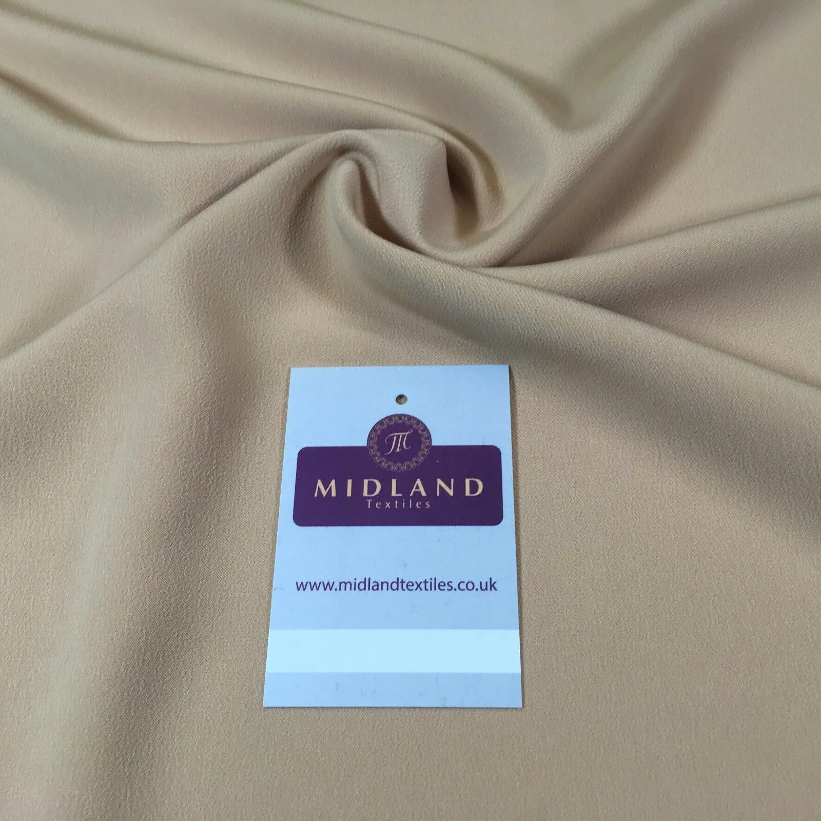 PLAIN PEACH-SKIN POWDER TOUCH  CREPE DRESS FABRIC SOLD BY THE METRE M5 Mtex