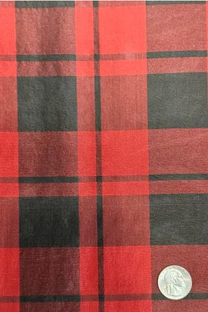 Red/ Black Organza Plaids