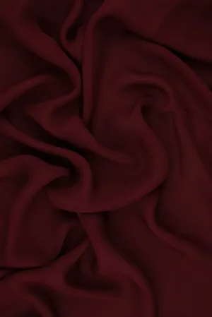 Reddish Brown Silk Double Georgette Fabric