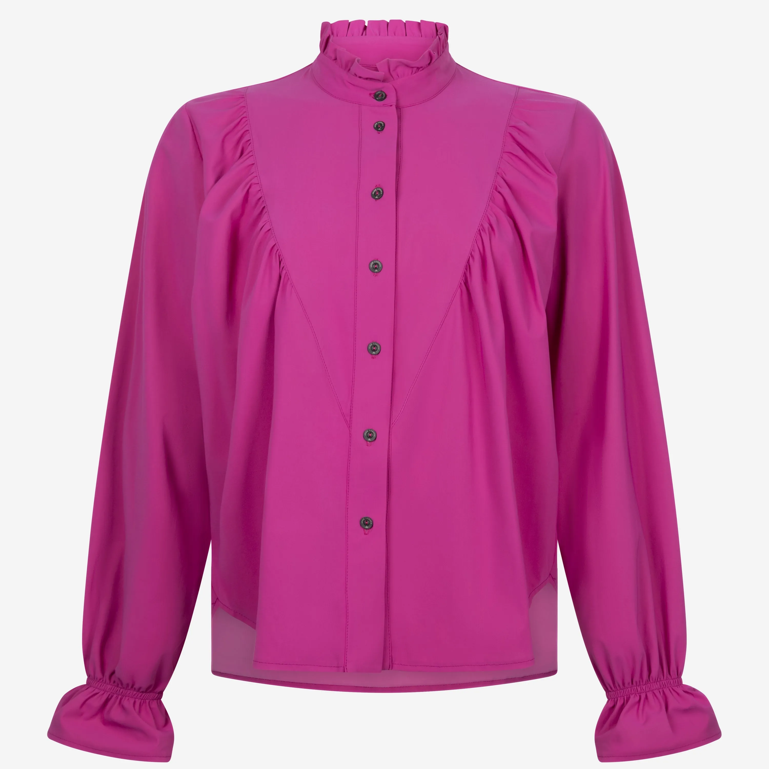 Roberta Blouse Technical Jersey | Fuxia