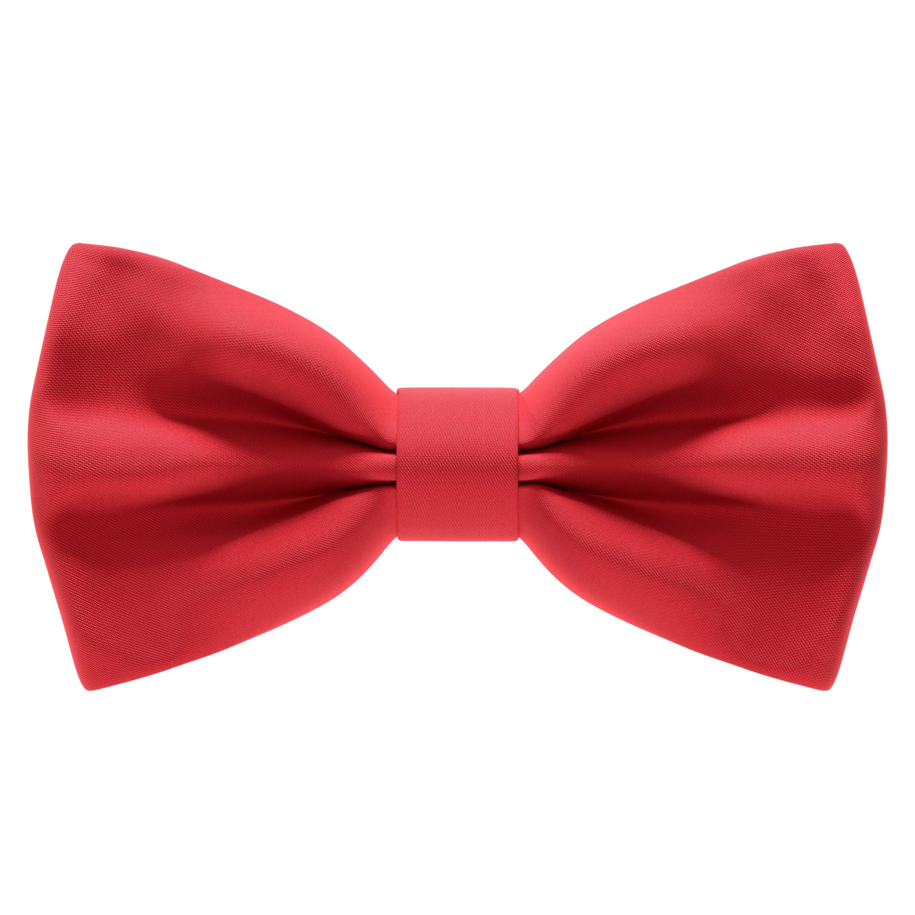 Satin Red Bow Tie