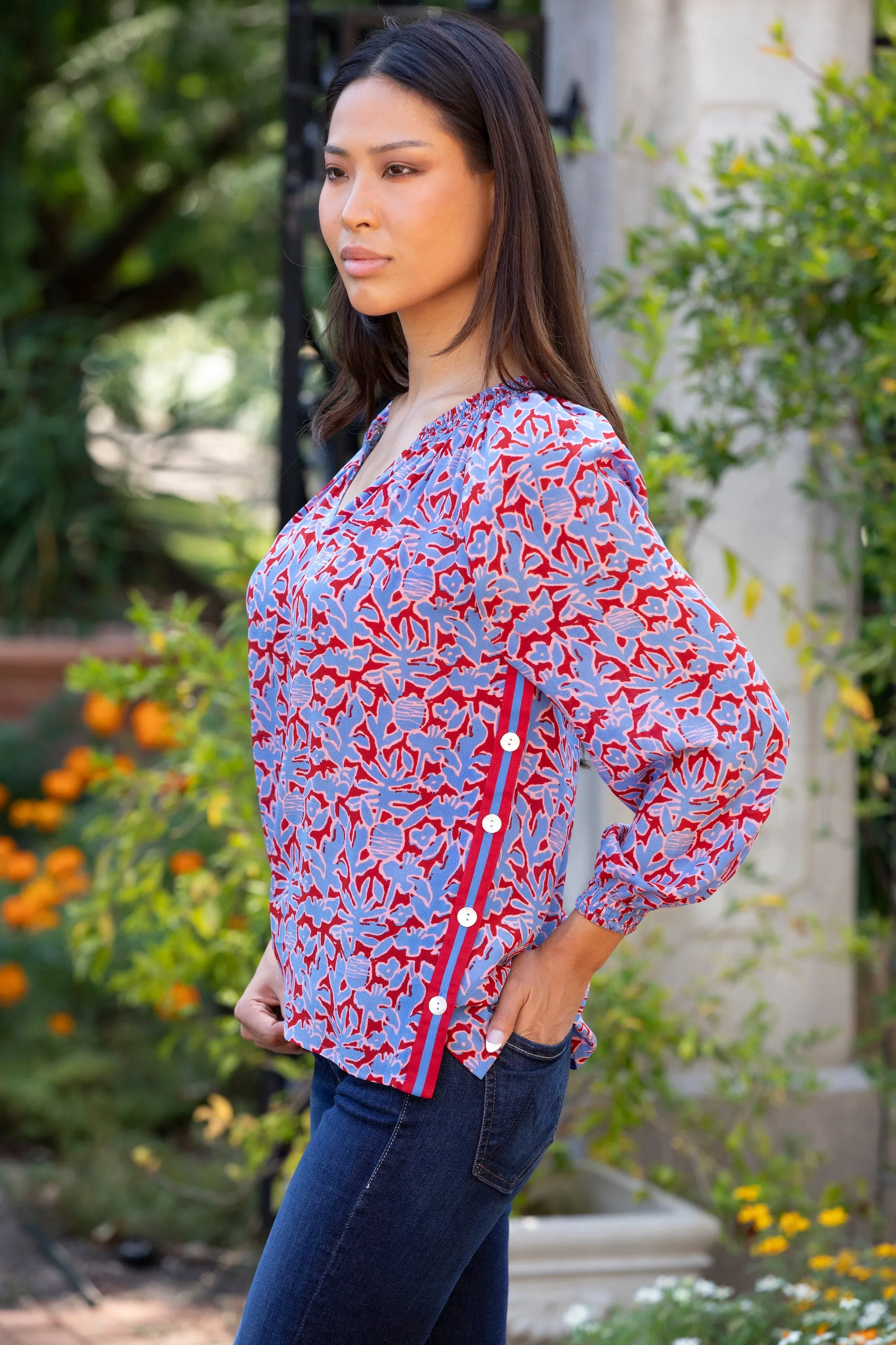 Savannah Full Sleeve Blouse- Sale