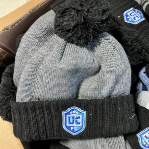 UCFC New Era Grey Black Cuff Pom Beanie