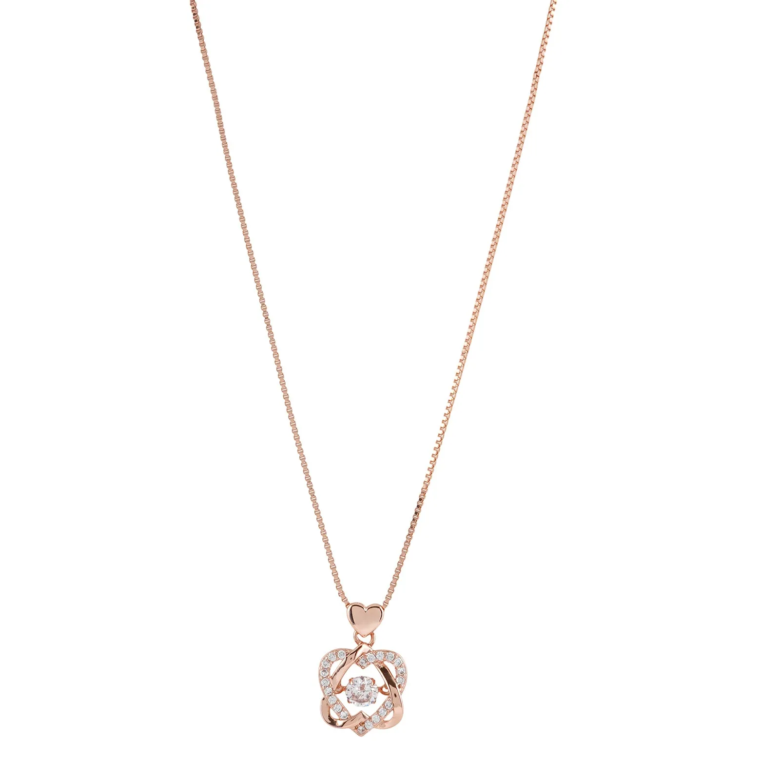 Viola Rosegold Heart Necklace