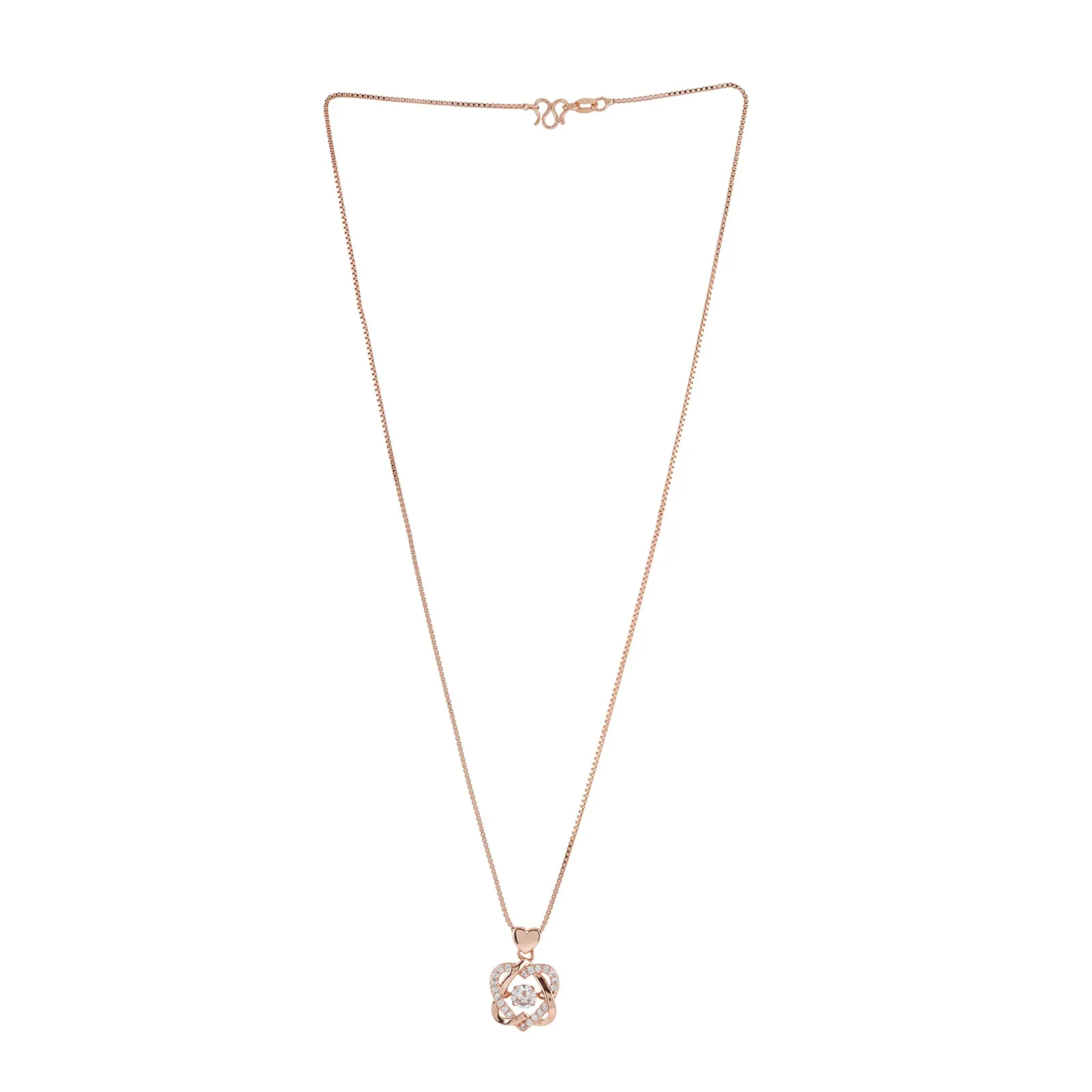 Viola Rosegold Heart Necklace