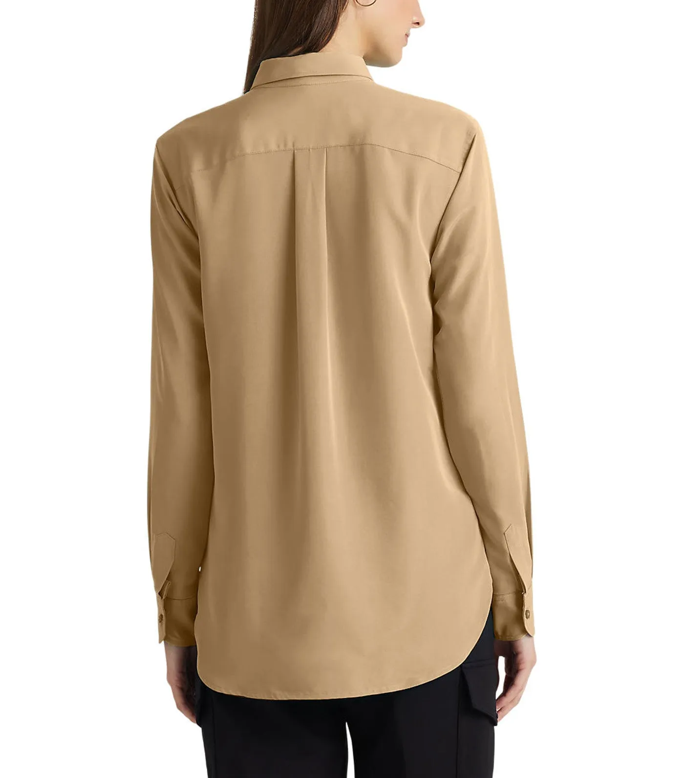 Women's Crepe Shirt Light Beige