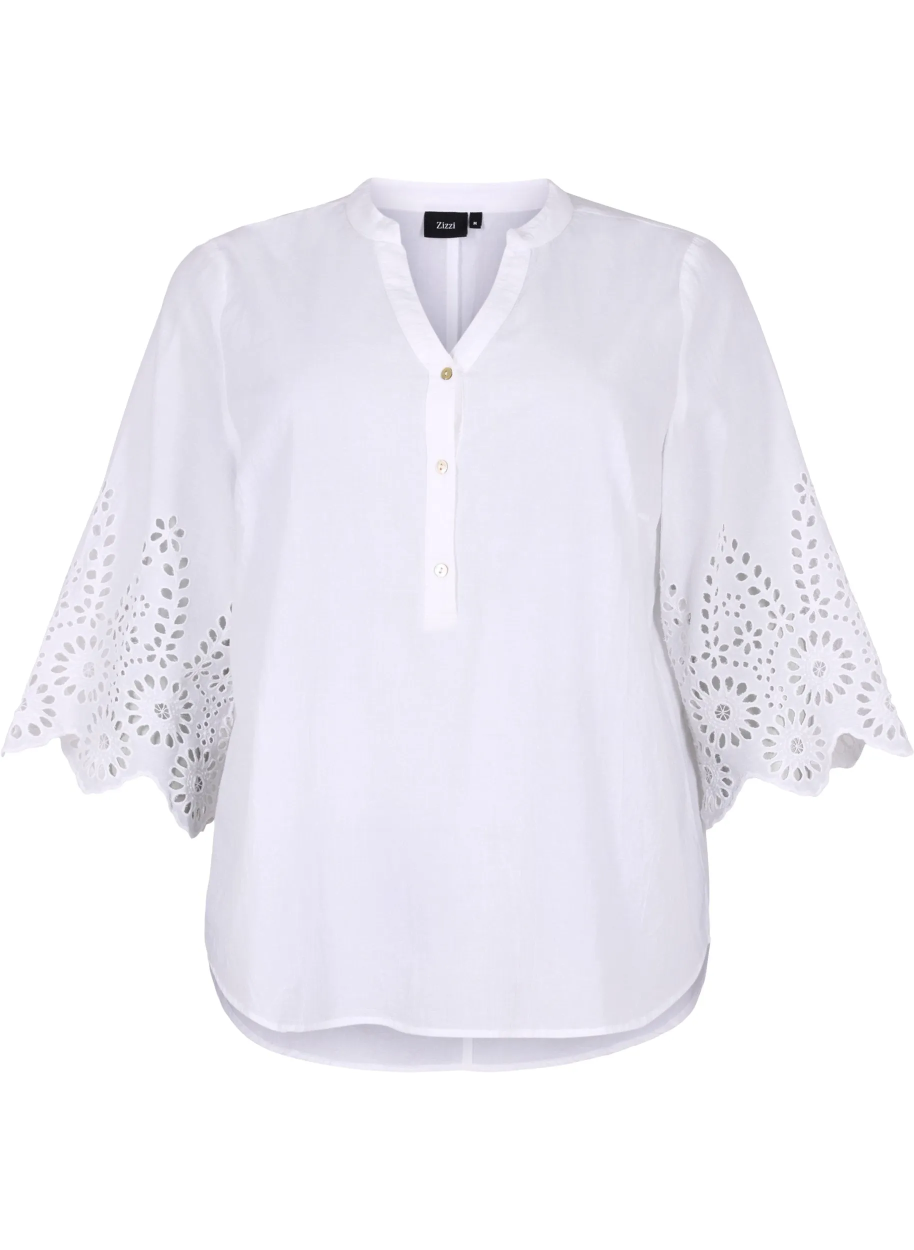 Zizzi River Blouse in White