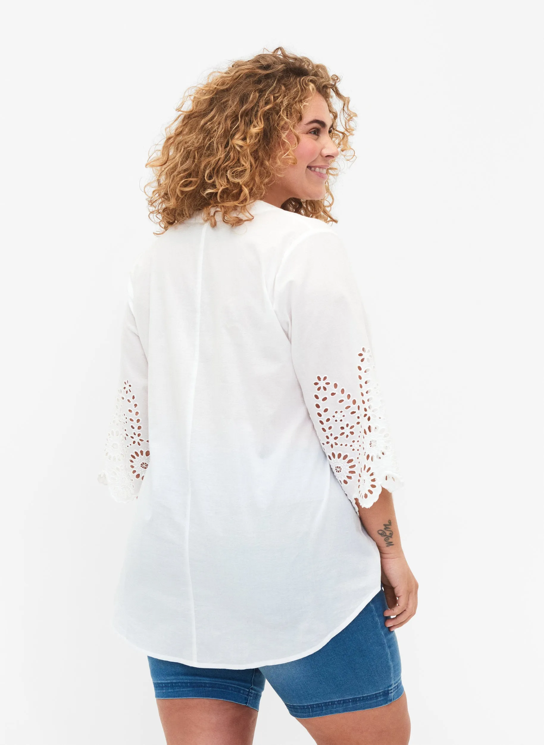 Zizzi River Blouse in White